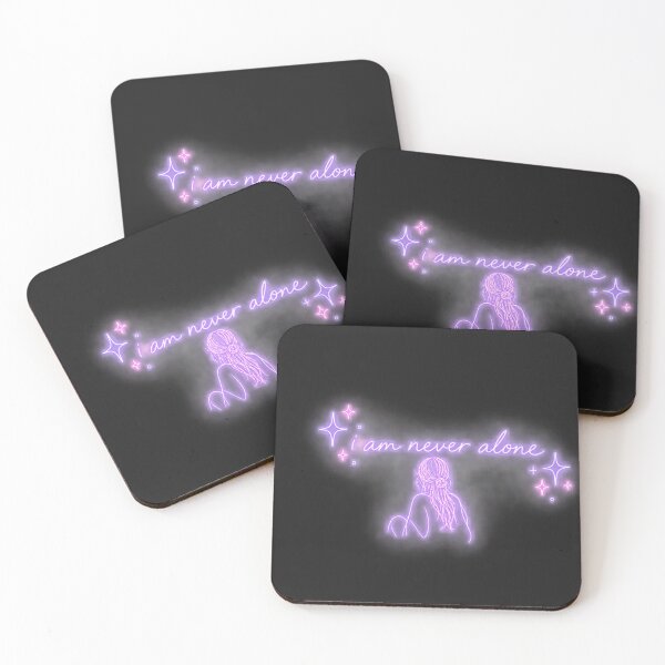 Item preview, I Am Never Alone – Minimalis neon ,Inspirational Quote & Aesthetic Graphic designed and sold by EdgeSphere.