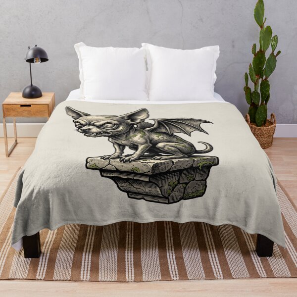 Item preview, Gargoyle Chihuahua Stone Engraving designed and sold by Rariks.