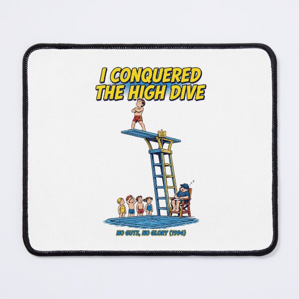 Item preview, I Conquered The High Dive Funny Gen X T-Shirt designed and sold by Hearth & Hue.