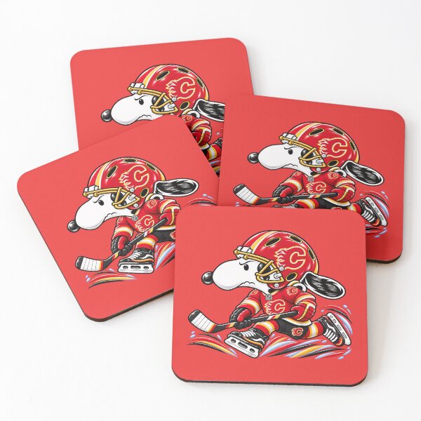 Item preview, Calgary Flames Ice Hockey Funny Snoopy Player designed and sold by KateShah.