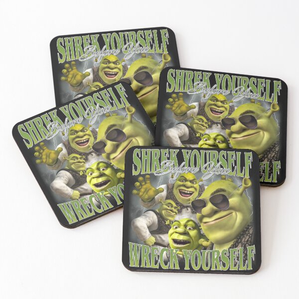 Item preview, Shrek Yourself Before You Wreck Yourself Funny Shrek Meme designed and sold by Regainbara.
