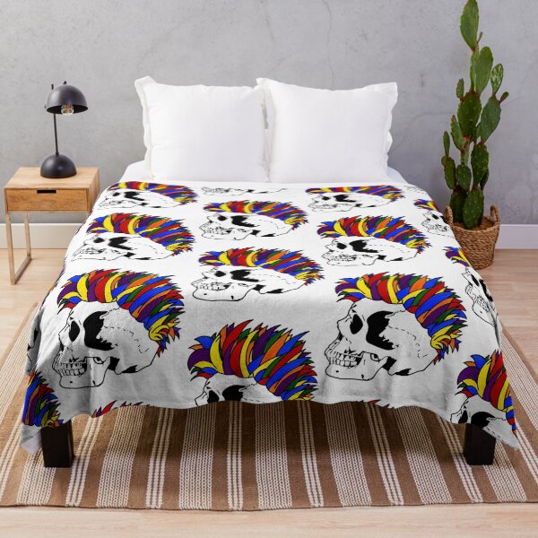 Item preview, Halloween Punk Skull Mohawk Lgbtq Proud Ally Men Women Squad designed and sold by MayLouShop.