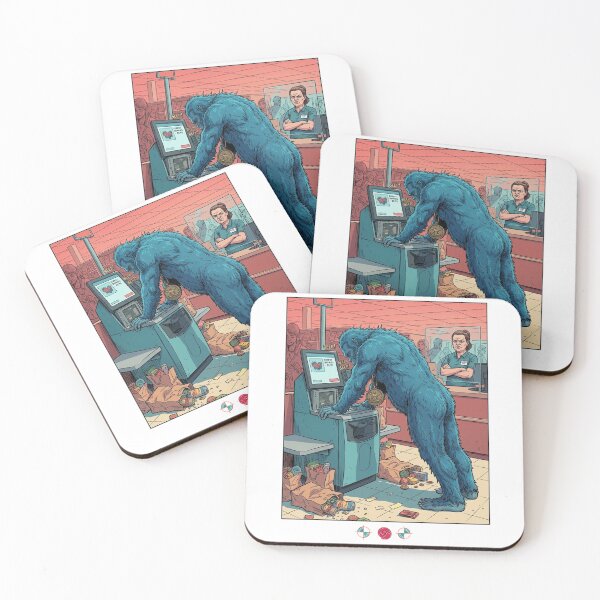 Item preview, Bigfoot Self Checkout Yoga - Cat-Cow Grocery Store Humor designed and sold by Whimsy Trail Co.
