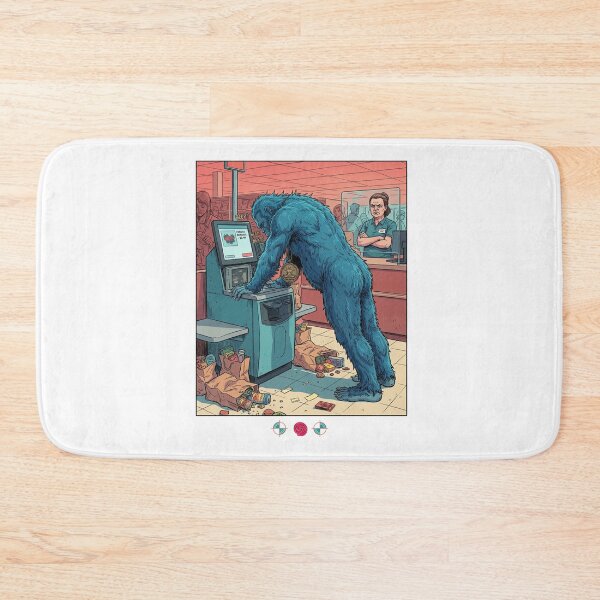 Item preview, Bigfoot Self Checkout Yoga - Cat-Cow Grocery Store Humor designed and sold by Whimsy Trail Co.