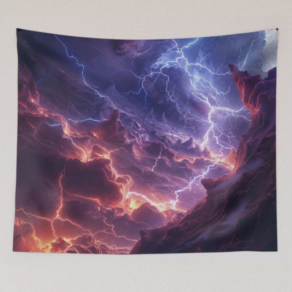 Item preview, Galactic Storm Over Dark Terrain designed and sold by QuantumDrift.