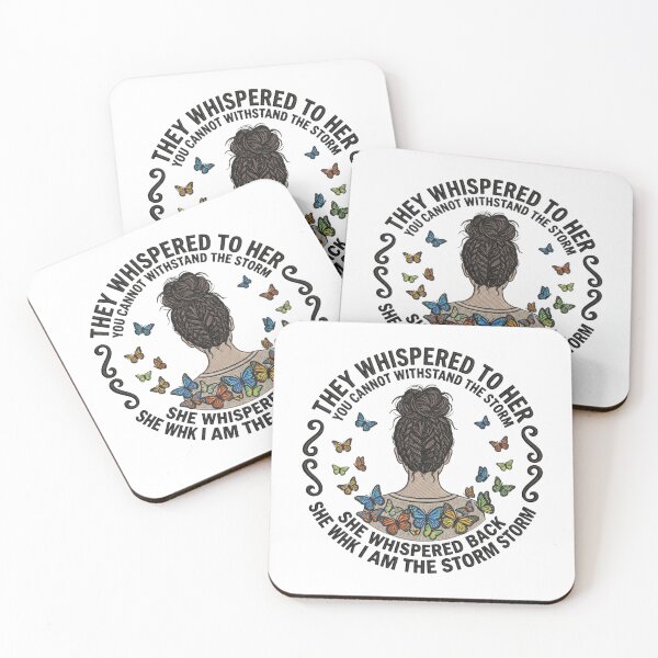 Item preview, Inspirational Messy Bun Butterfly Quote Empowering Women Gift designed and sold by raedattia.