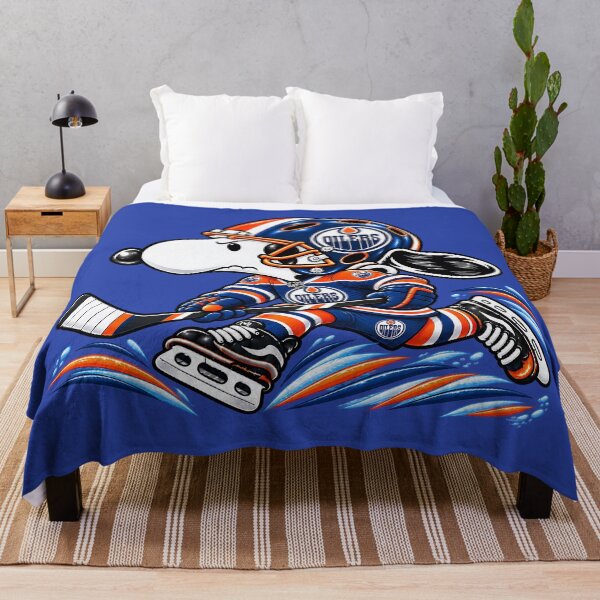 Item preview, Edmonton Oilers Ice Hockey Funny Snoopy Player designed and sold by KateShah.
