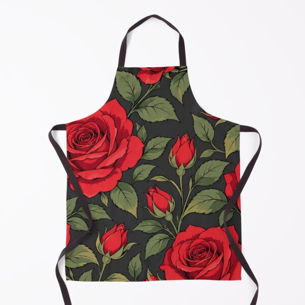Item preview, Beautiful Red Roses and Buds with Botanical Greenery. designed and sold by MissYouONLY.