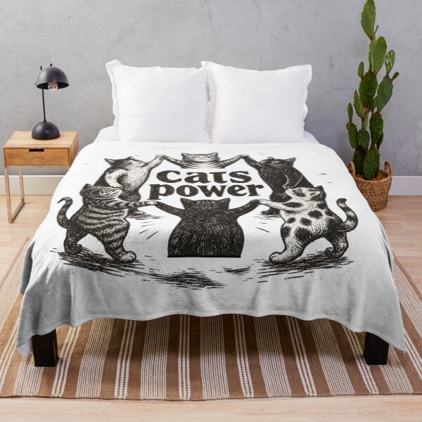 Item preview, Cats Power Vintage Woodcut Witchy Cat Circle Graphic designed and sold by Vision Crafted.