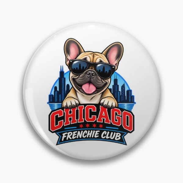 Item preview, Chicago Frenchie Club – Cute French Bulldog Design for Chicago Dog Owners designed and sold by LazyOwlStore.