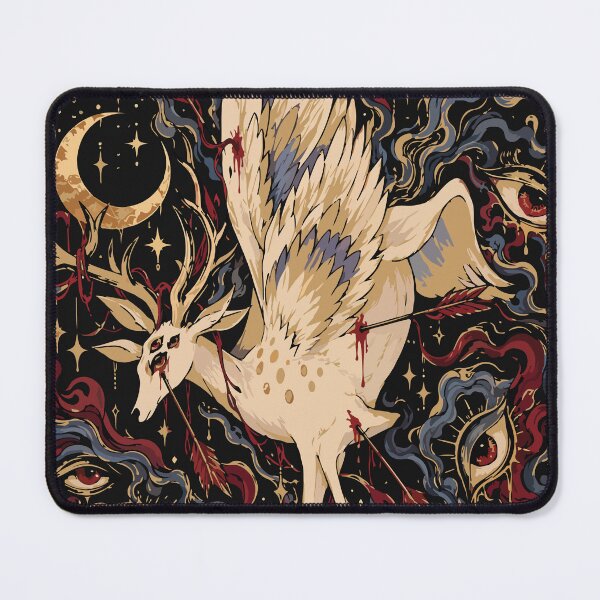 Item preview, If I Don’t Fly, I Can’t Fall Surreal Winged Deer with Arrows designed and sold by BrownHorse90s.