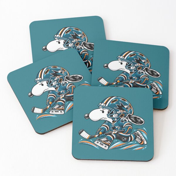Item preview, San Jose Sharks Ice Hockey Funny Snoopy Player designed and sold by KateShah.