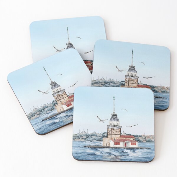 Item preview, Istanbul Maiden’s Tower Turkey Wall Art – Turkish Cityscape designed and sold by POSTERIOCREW.