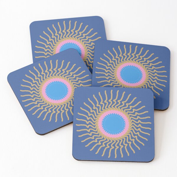 Item preview, Retro Psychedelic Sun Flower | Colorful Abstract Boho Art designed and sold by Peaceful Lotus Home Design.