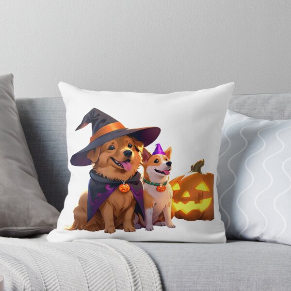 Item preview, Cute Halloween Westie Terrier and Corgi Art designed and sold by Kedspicedesign.