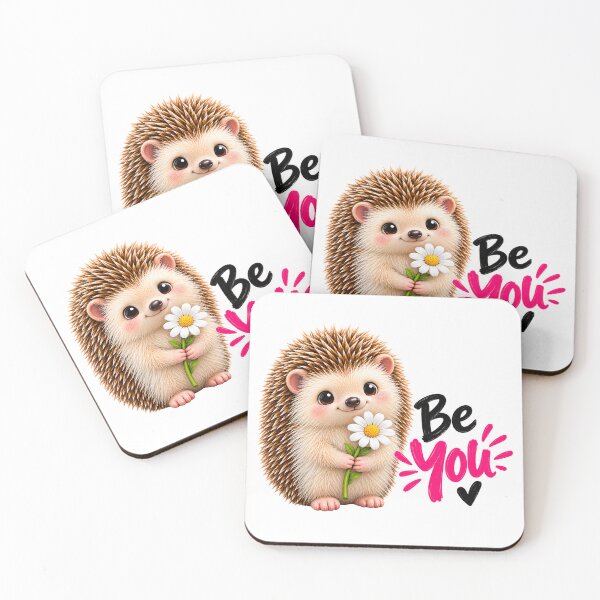Item preview, Be You Cute Hedgehog Daisy Flower designed and sold by Vayro cartoons.