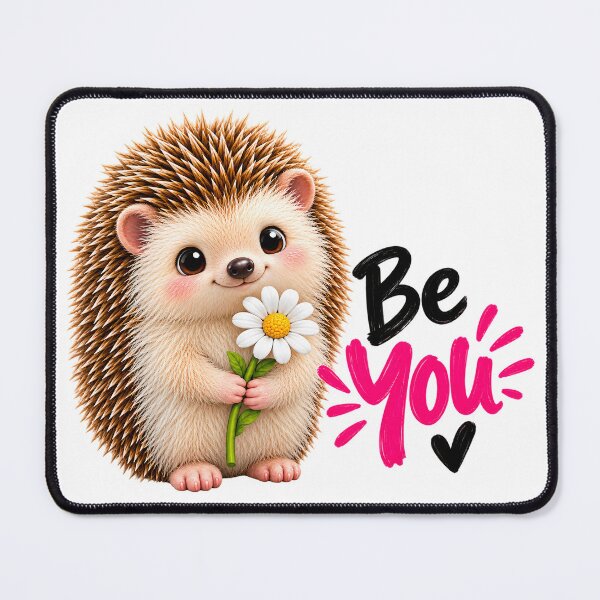 Item preview, Be You Cute Hedgehog Daisy Flower designed and sold by Vayro cartoons.