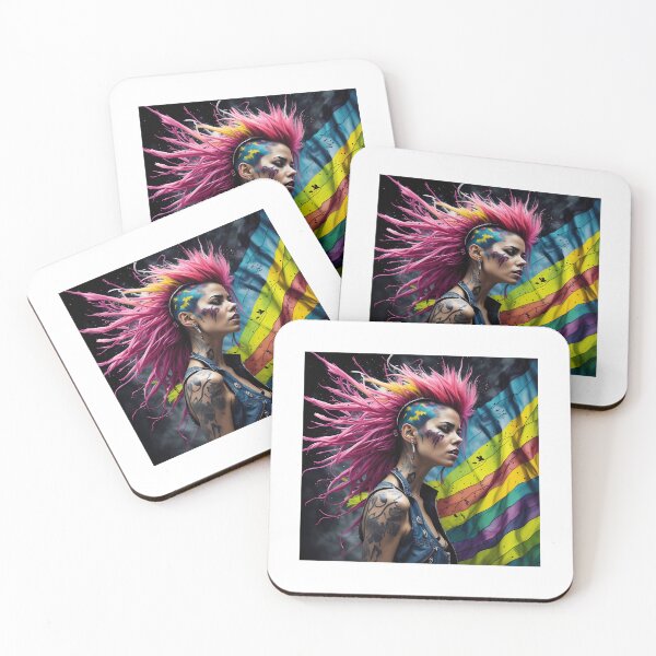 Item preview, Punk Woman Pride designed and sold by MayLouShop.
