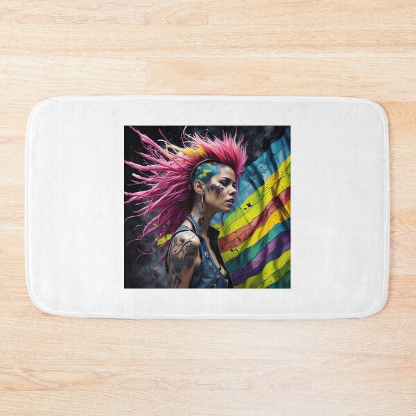 Item preview, Punk Woman Pride designed and sold by MayLouShop.