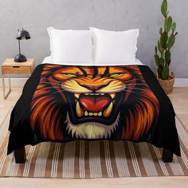 Item preview, Fierce Angry Lion – Powerful Wild Animal Art, Roaring King of the Jungle & Wildlife Design designed and sold by JeraiffsonCorner .