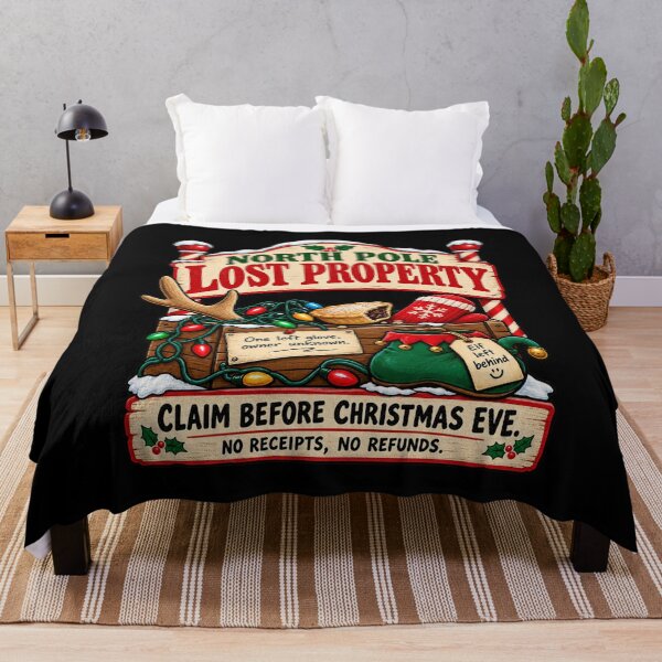 Item preview, North Pole Lost Property Christmas Humour Funny Holiday Gift designed and sold by w1ckerman.