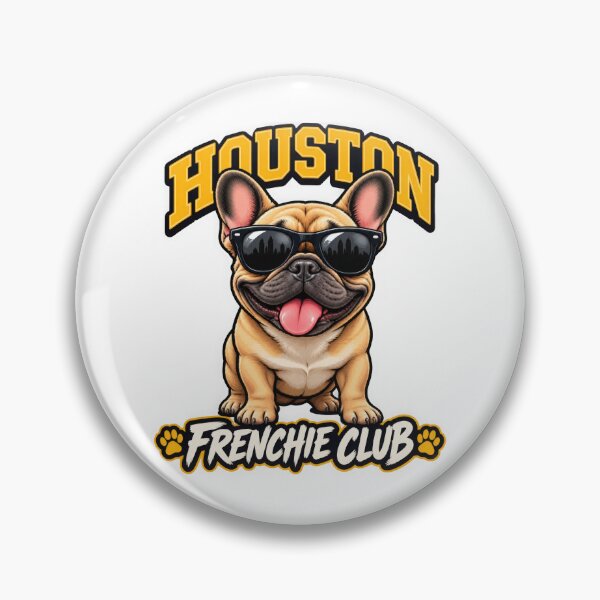 Item preview, Houston Frenchie Club – Cute French Bulldog Design for Houston Dog Owners designed and sold by LazyOwlStore.
