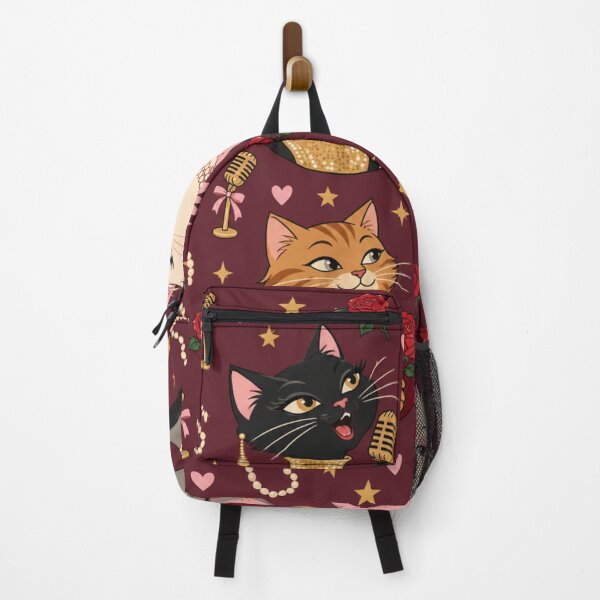 Artikelvorschau, Diva-Katze | Alte Hollywood-Katzen mit Vintage-Mikrofonen, Perlen, Federboas und roten Rosen entworfen und verkauft von Furrenzy.