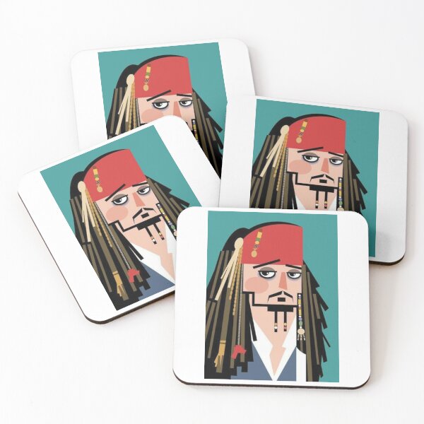 Item preview, Cartoon Pirate Beaded Dreadlocks Portrait designed and sold by WATEKE.