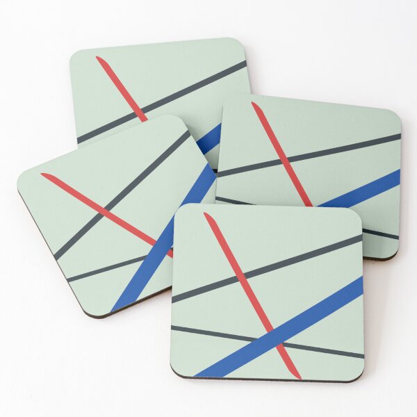 Item preview, Title Intersecting Paths | Abstract Geometric Line Art designed and sold by Peaceful Lotus Home Design.