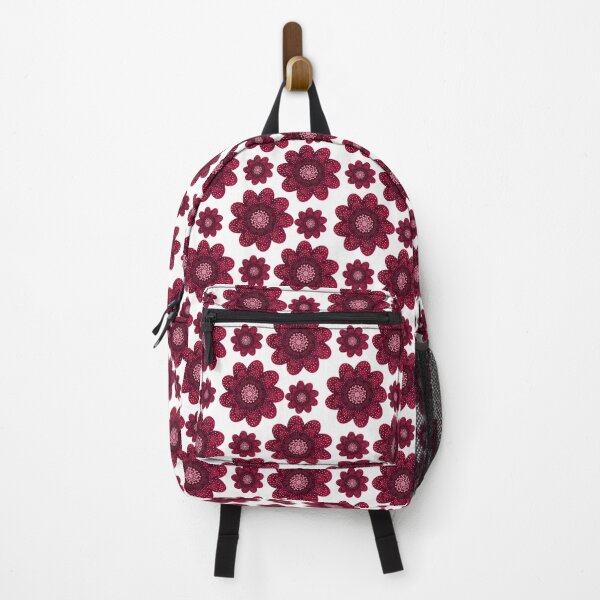 Item preview, Burgundy Floral Pattern with Blush Pink Intricate Flowers designed and sold by HopeAndHustle.
