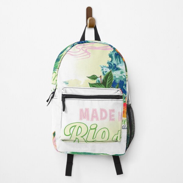 Item preview, Made in Rio de Janeiro Summer Loving Tropical Beach Wave Palm Graphic T-Shirt designed and sold by Atique Creations.