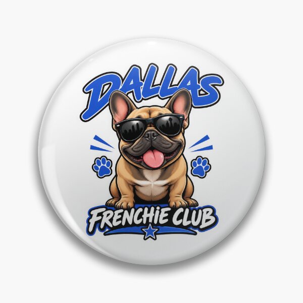 Item preview, Dallas Frenchie Club – Cute French Bulldog Design for Dallas Dog Owners designed and sold by LazyOwlStore.