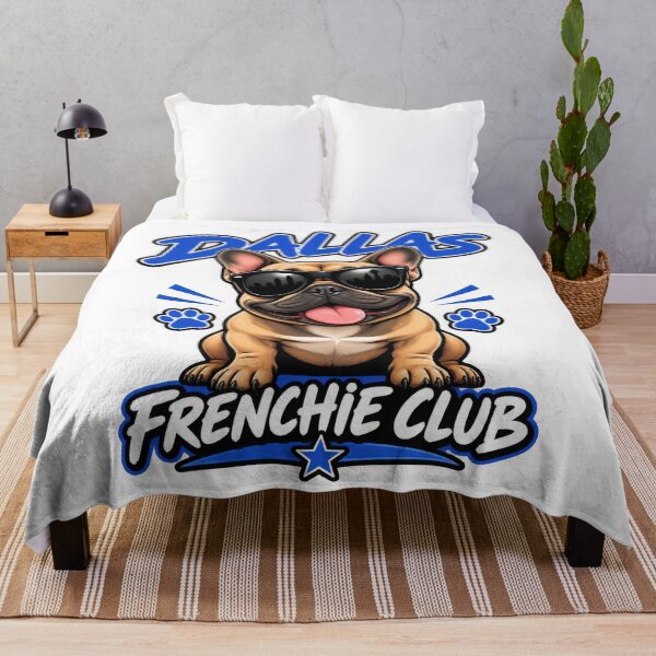 Item preview, Dallas Frenchie Club – Cute French Bulldog Design for Dallas Dog Owners designed and sold by LazyOwlStore.