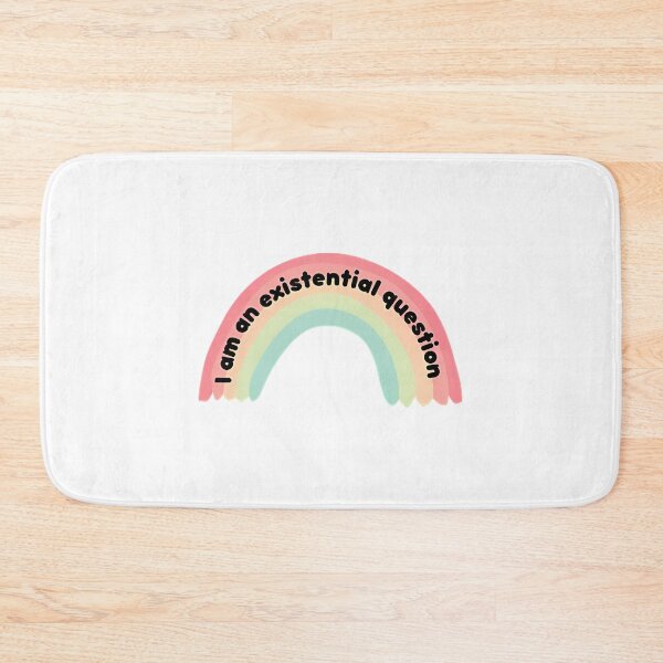 Item preview, I Am An Existential Question Rainbow Sticker designed and sold by newberrytifany.