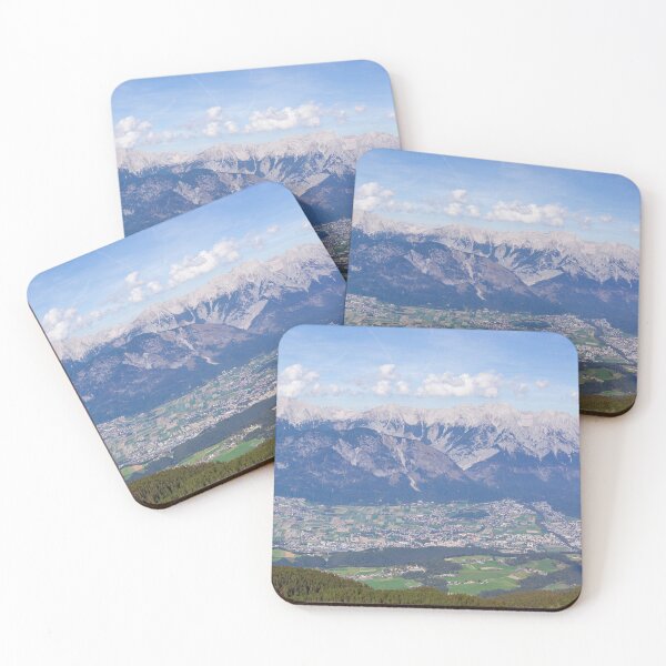 Item preview, Inn Valley, Karwendel Mountains and forest along the Zirbenweg hiking trail in autumn designed and sold by Torsten  Krüger.