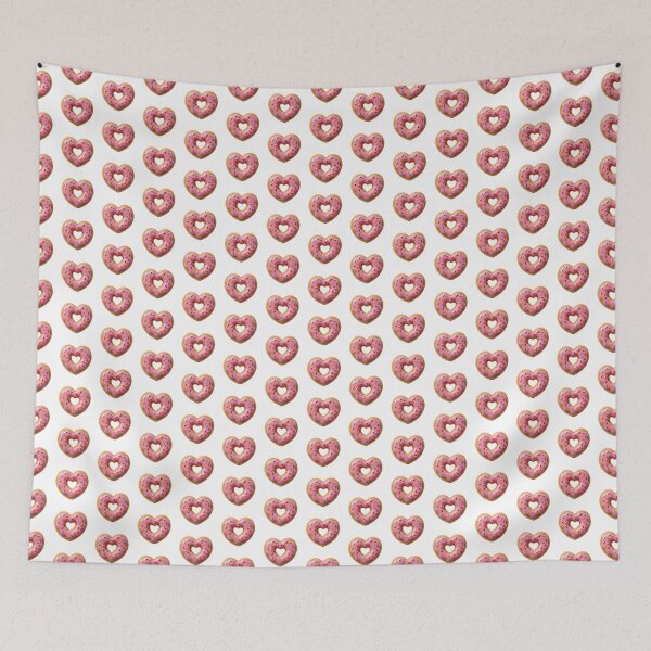 Item preview, Pink Strawberry Heart Donut With Rainbow Sprinkles designed and sold by deisgnsbyshane.