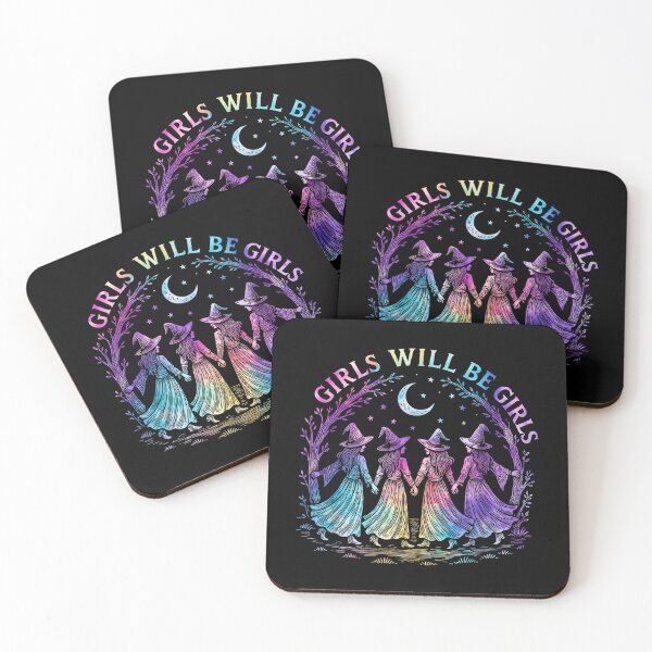 Item preview, Girl Will Be Girls Witch Witchy Spooky Season Halloween designed and sold by Phil Ben.