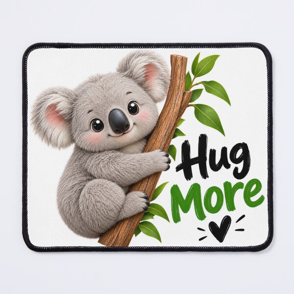 Item preview, Hug More Cute Koala Bear Inspirational Animal Art designed and sold by Vayro cartoons.