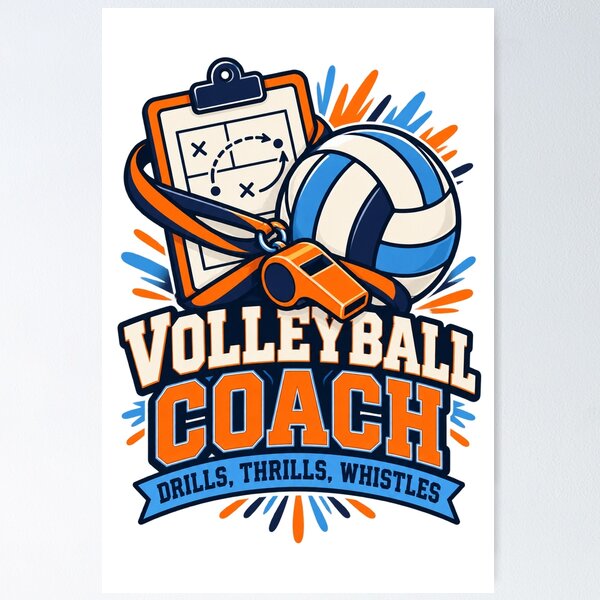 Item preview, Volleyball Coach Drills Thrills Whistles designed and sold by chiwapan.