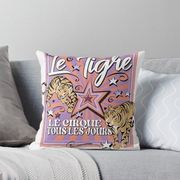 Item preview, Le Tigre Le Cirque Tous Les Jours Vintage Circus Tiger Poster Graphic T-Shirt designed and sold by Atique Creations.