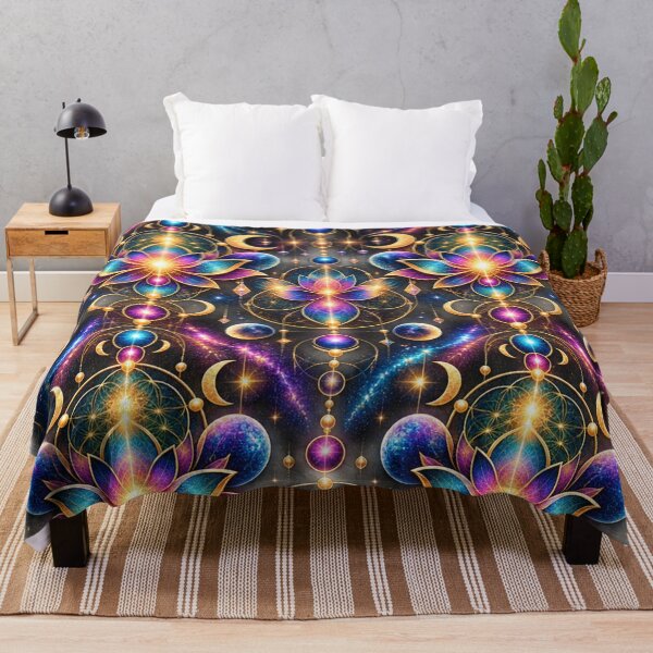 Item preview, Celestial Lotus Mandala – Cosmic Sacred Geometry & Mystical Galaxy Pattern designed and sold by cipoprimo.