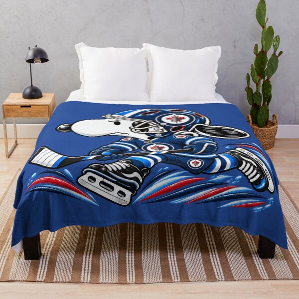 Item preview, Winnipeg Jets Ice Hockey Funny Snoopy Player designed and sold by Maryjane Jadiel.