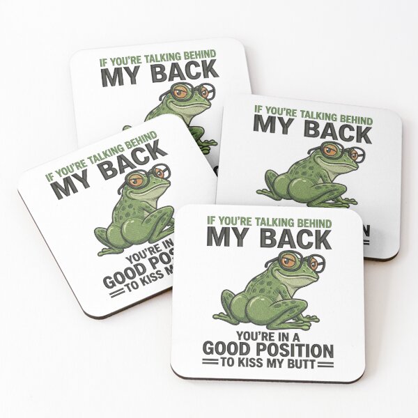 Item preview, Funny Sarcastic Frog Talking Behind My Back Witty Animal Humor Gift designed and sold by raedattia.