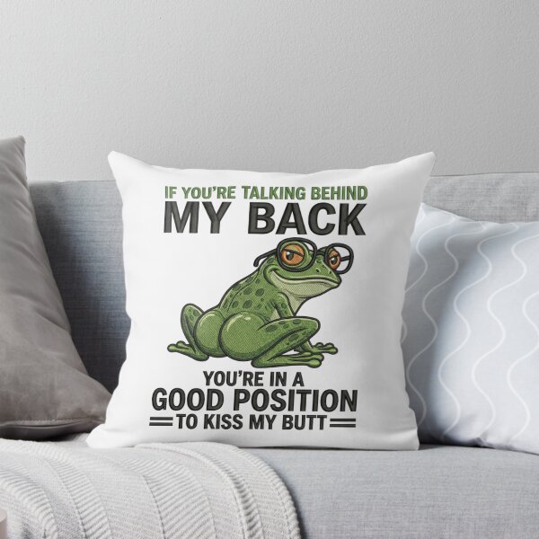 Item preview, Funny Sarcastic Frog Talking Behind My Back Witty Animal Humor Gift designed and sold by raedattia.