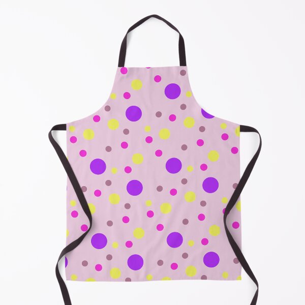 Item preview, Purple & Yellow Polka Dot Seamless Pattern designed and sold by Larter-designs.