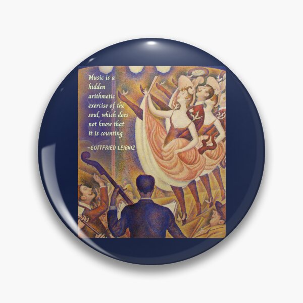 Item preview, Gottfried Wilhelm Leibniz quote: Music is a hidden arithmetic exercise of the soul, which does not know that it is counting. designed and sold by artbleed.