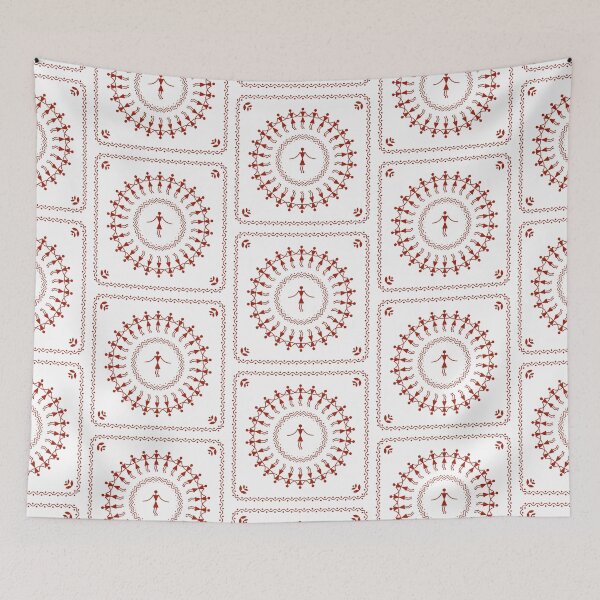 Item preview, Warli Art Painting | Indian Tribal Folk Art | Traditional Warli Dance & Village Life Design designed and sold by 440CREATIVES.
