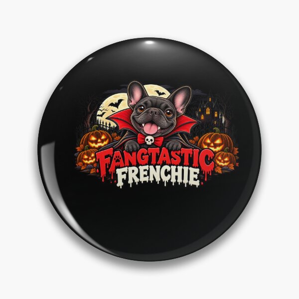 Item preview, Fangtastic Frenchie Halloween Bat Vampire designed and sold by yoddel.