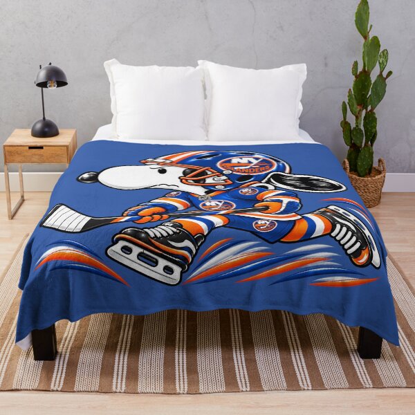 Item preview, New York Islanders Ice Hockey Funny Snoopy Player designed and sold by Maryjane Jadiel.