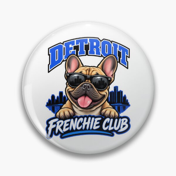 Item preview, Detroit Frenchie Club – Cute French Bulldog Design for Detroit Dog Owners designed and sold by LazyOwlStore.
